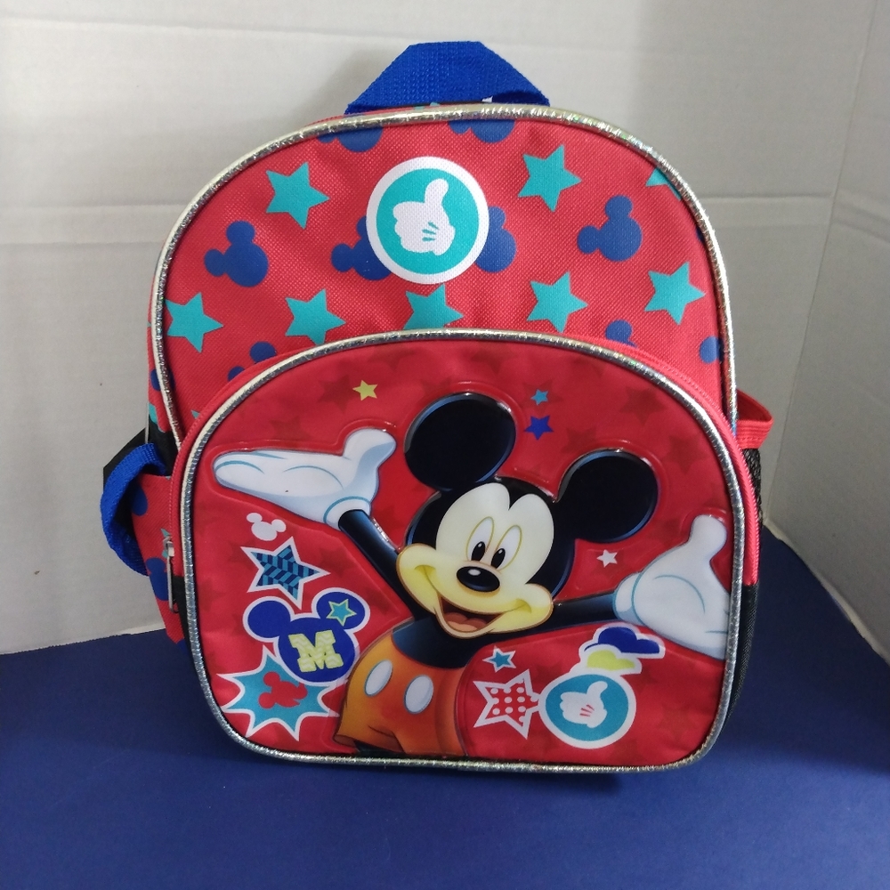 Disney Mickey & Friends Red/Black multi mini Bookbag